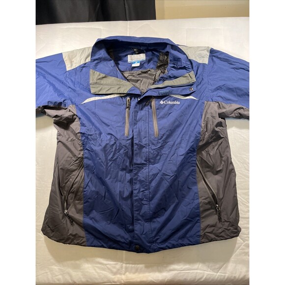 Columbia Other - Columbia Interchange Jacket Size Men's Extra Large Blue Gray EUC